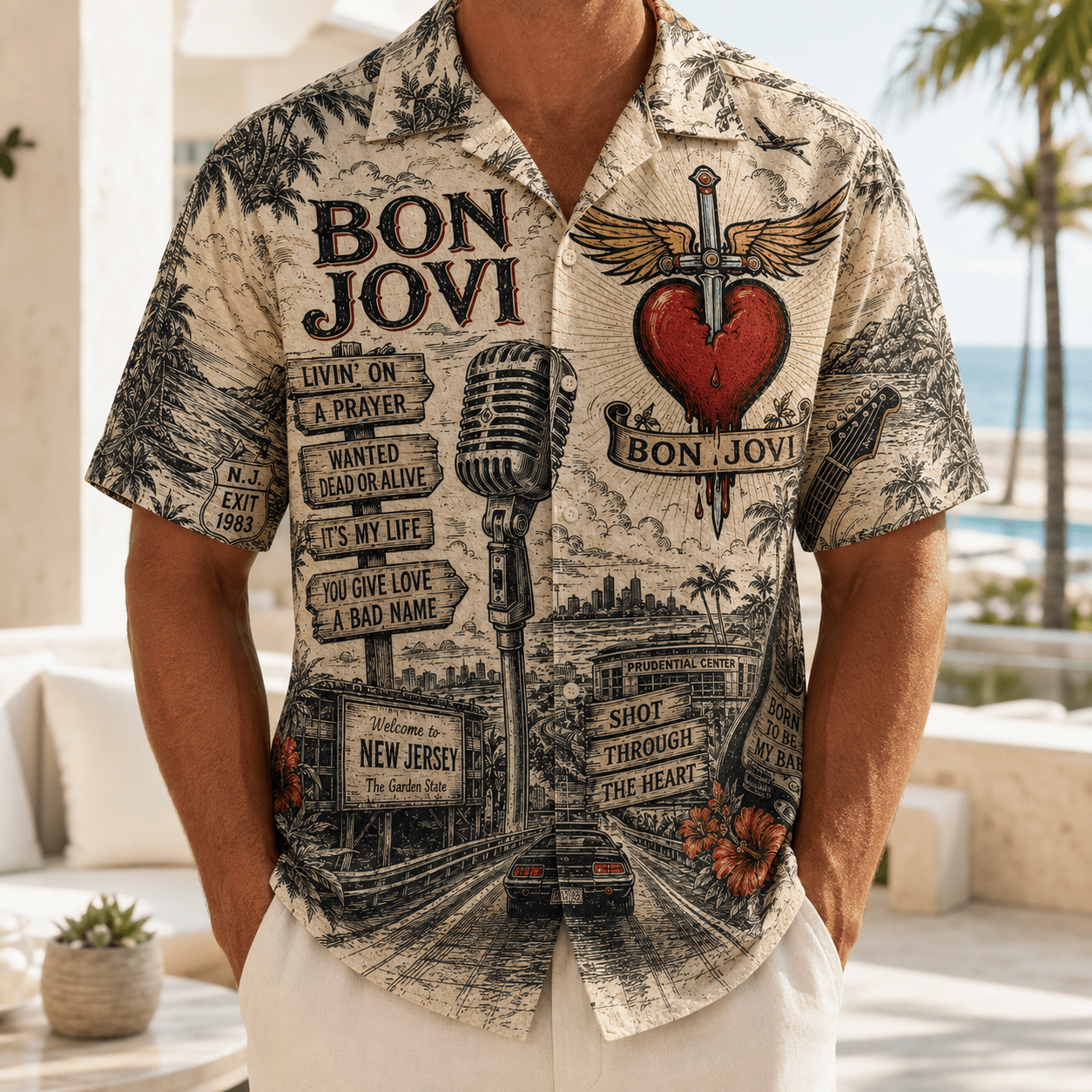 PREMIUM BJV HAWAIIAN SHIRT TTNL