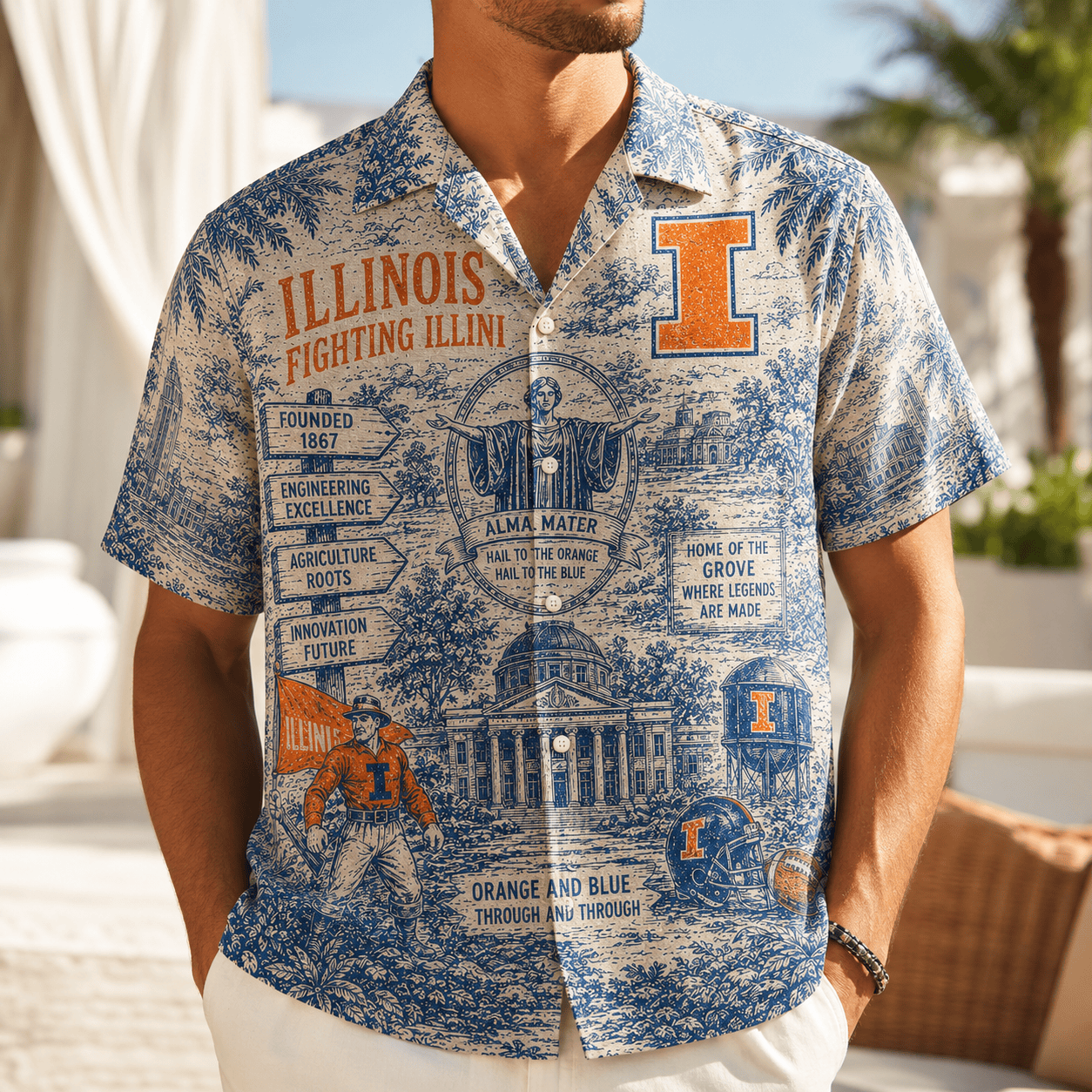 PREMIUM IFI HAWAIIAN SHIRT TTNL
