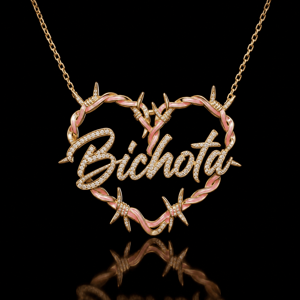 KRG Solid Gold Chain with Diamond Pendant BMD