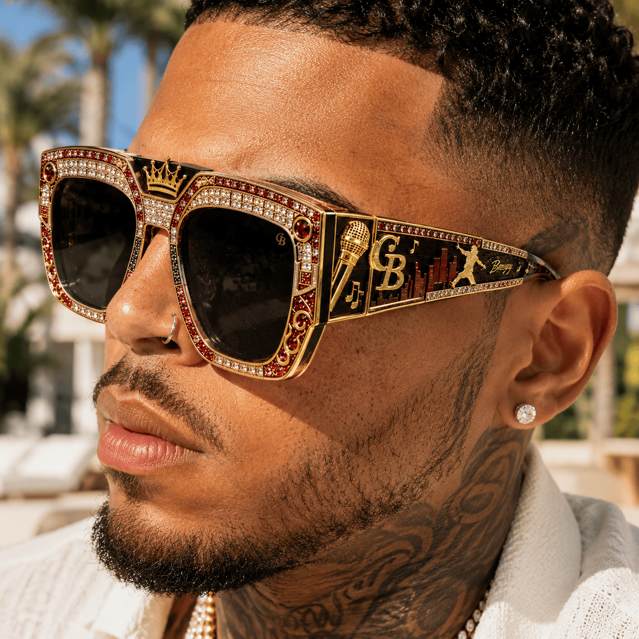PREMIUM CHRB UNISEX SUNGLASSES NPL