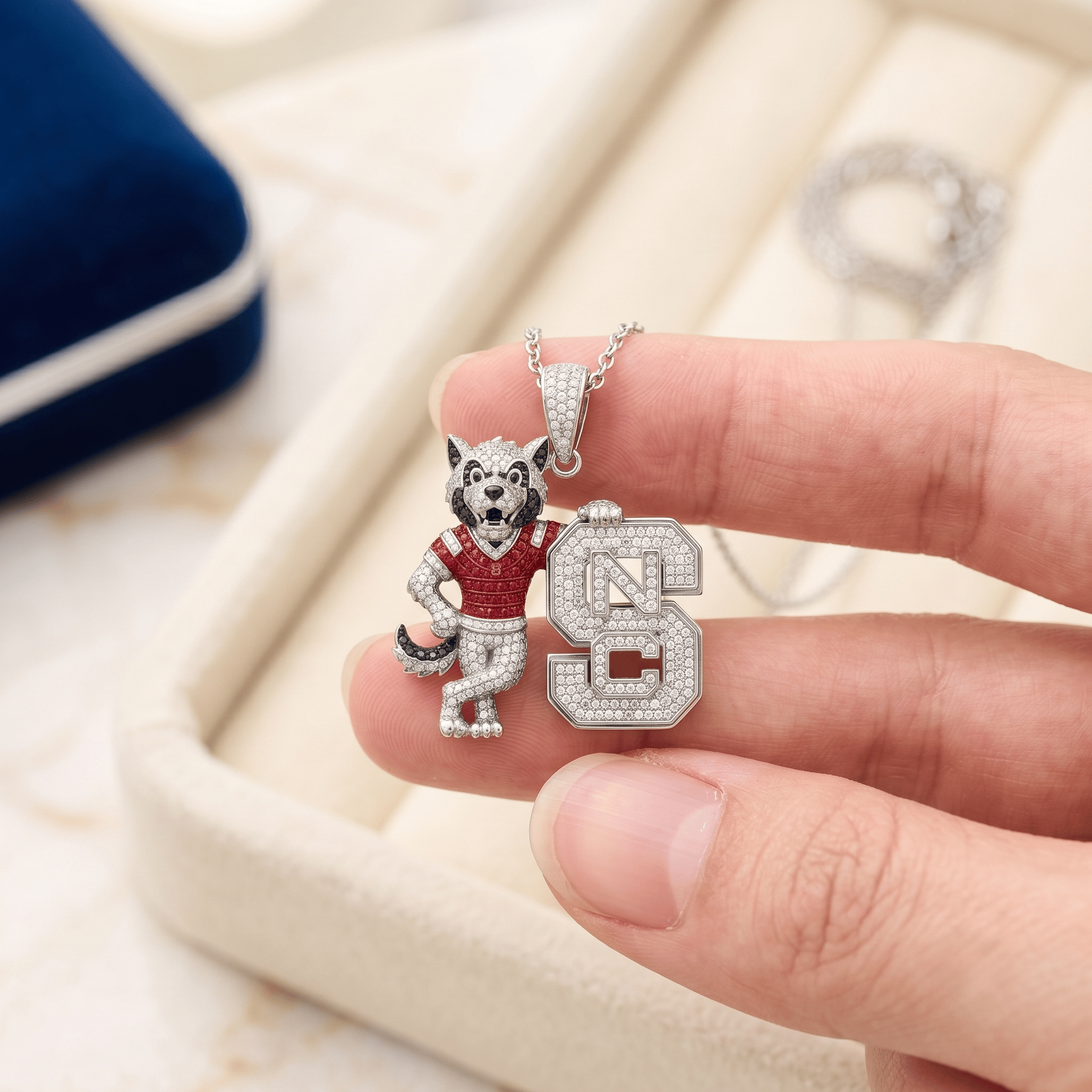 NCSW Solid Gold Chain with Diamond Pendant HTTT