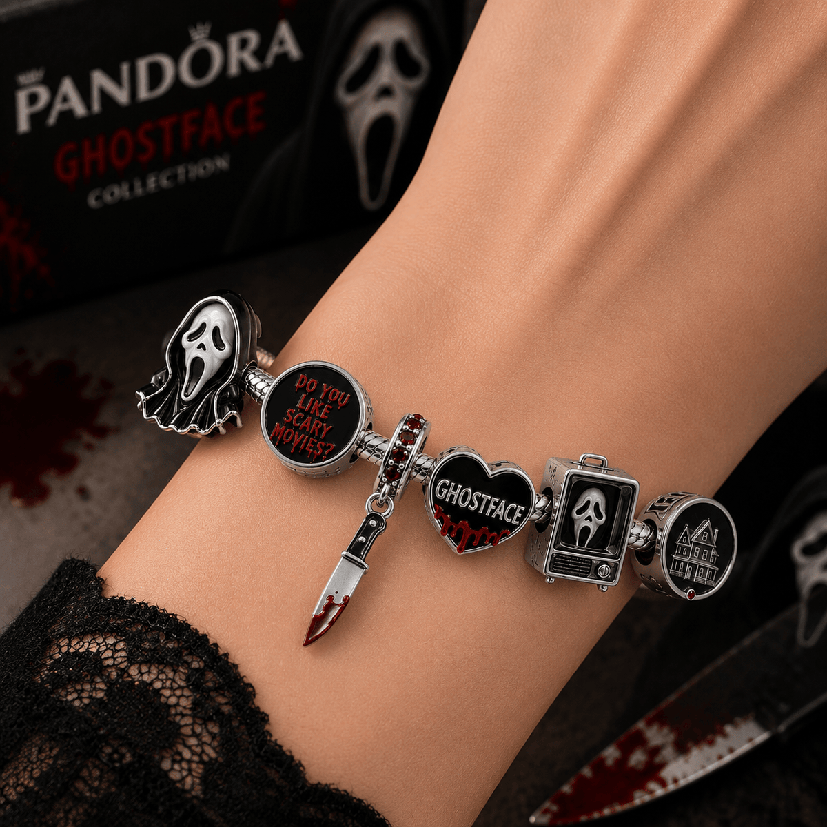 SCRE Silver Charm Bracelet Set BMD