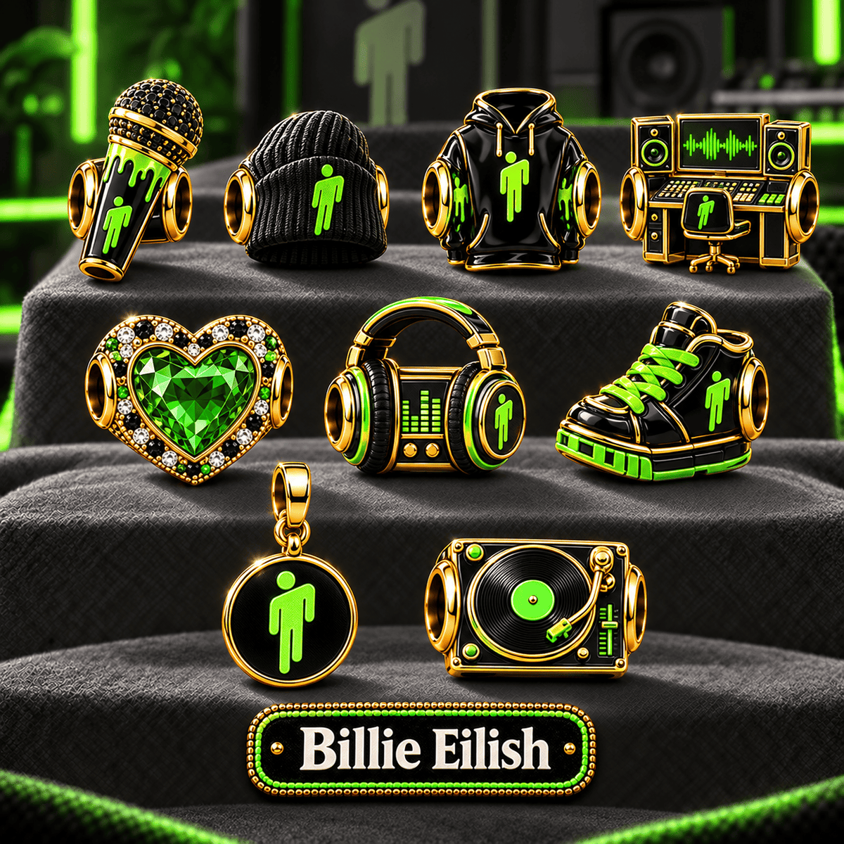 BLE Gold Charm Set PNPA