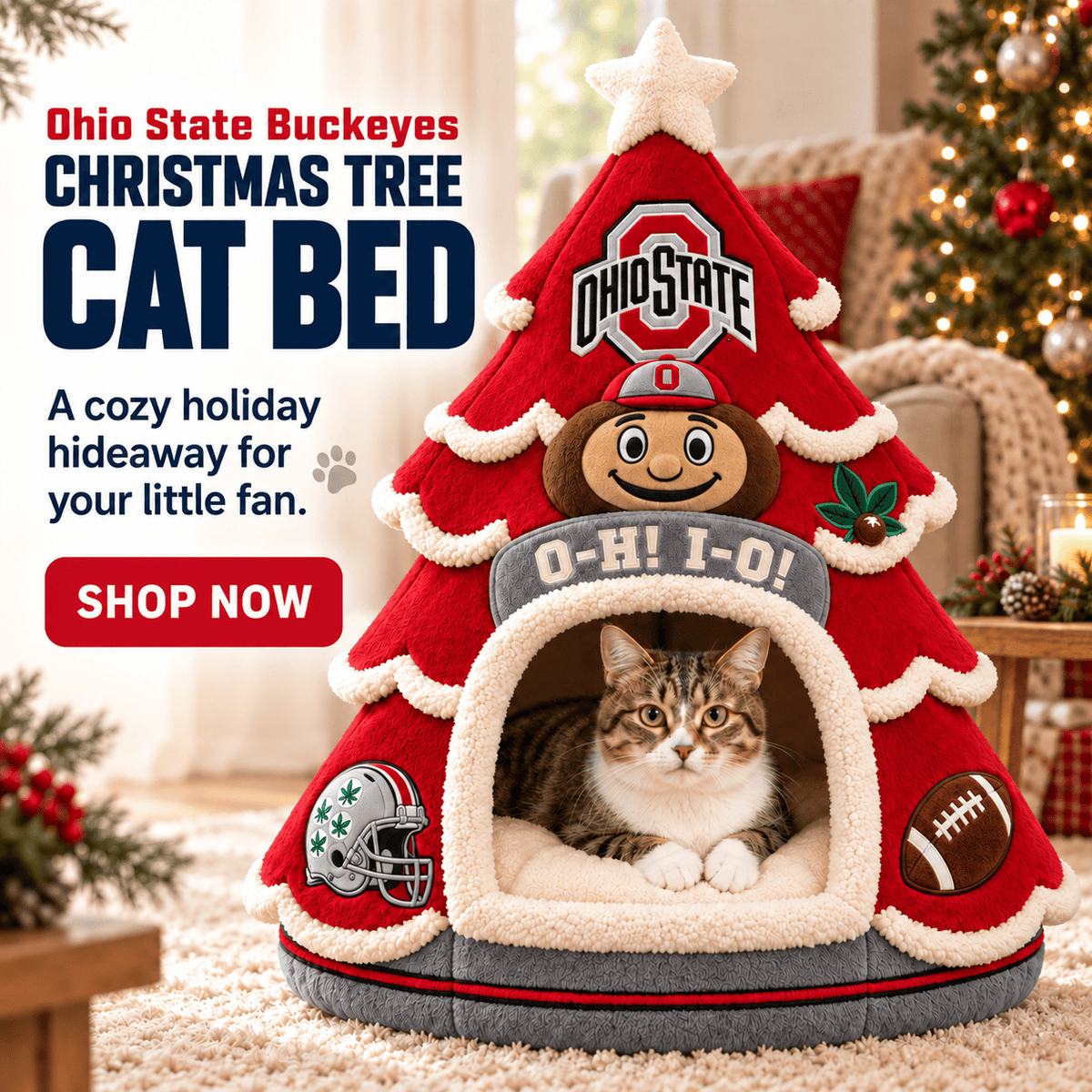 OSB Premium Christmas Tree Pet Bed NHVH