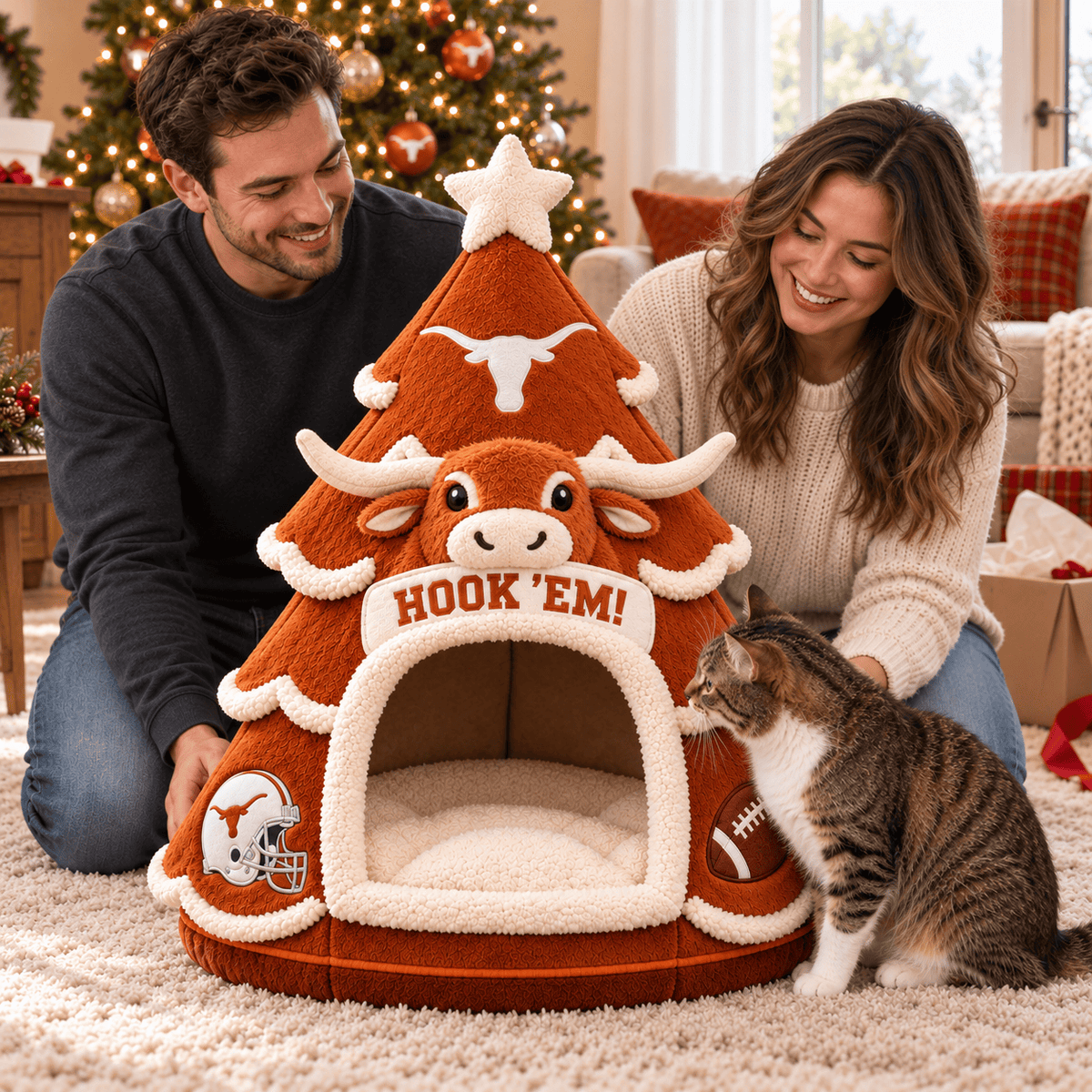TLH Premium Christmas Tree Pet Bed NHVH