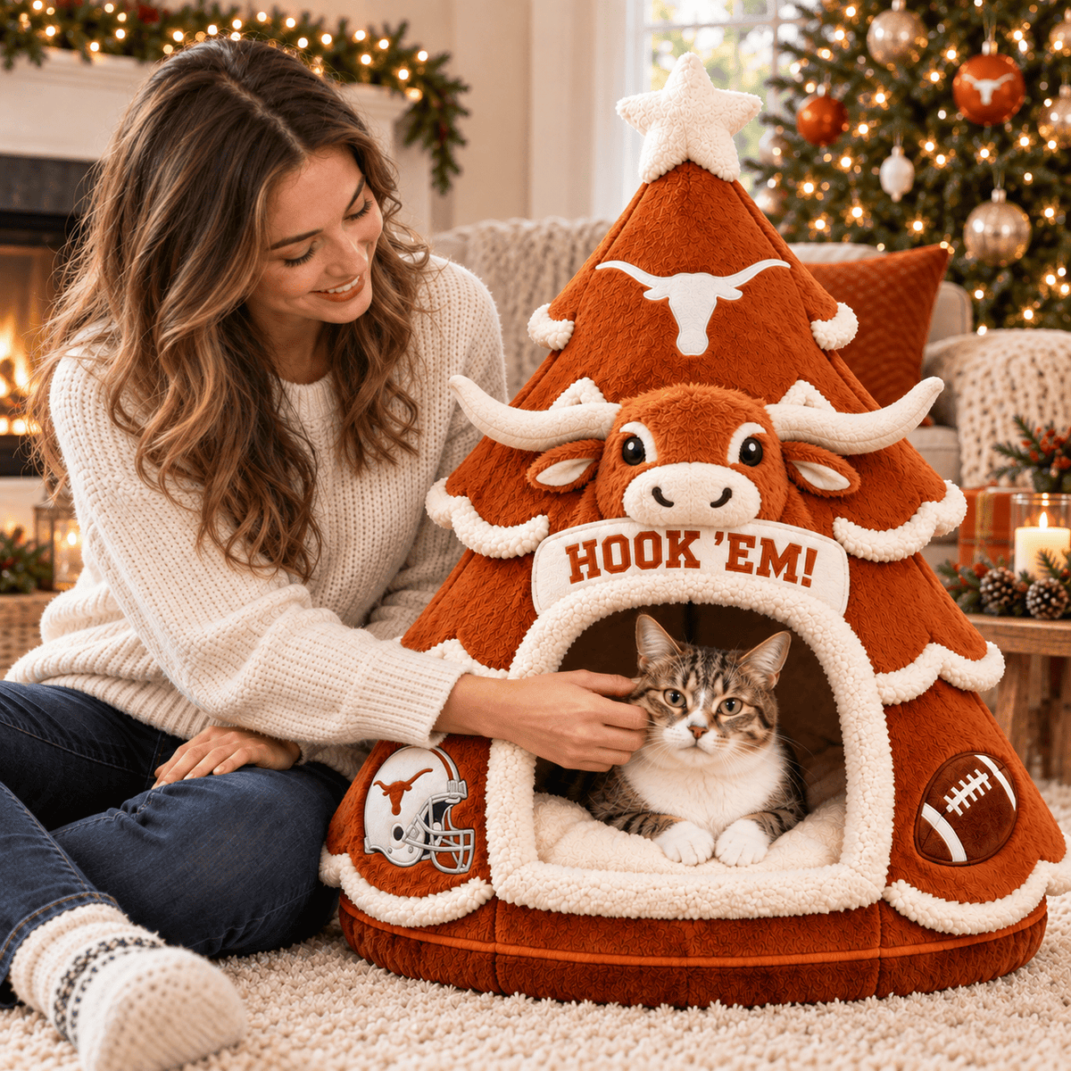 TLH Premium Christmas Tree Pet Bed NHVH
