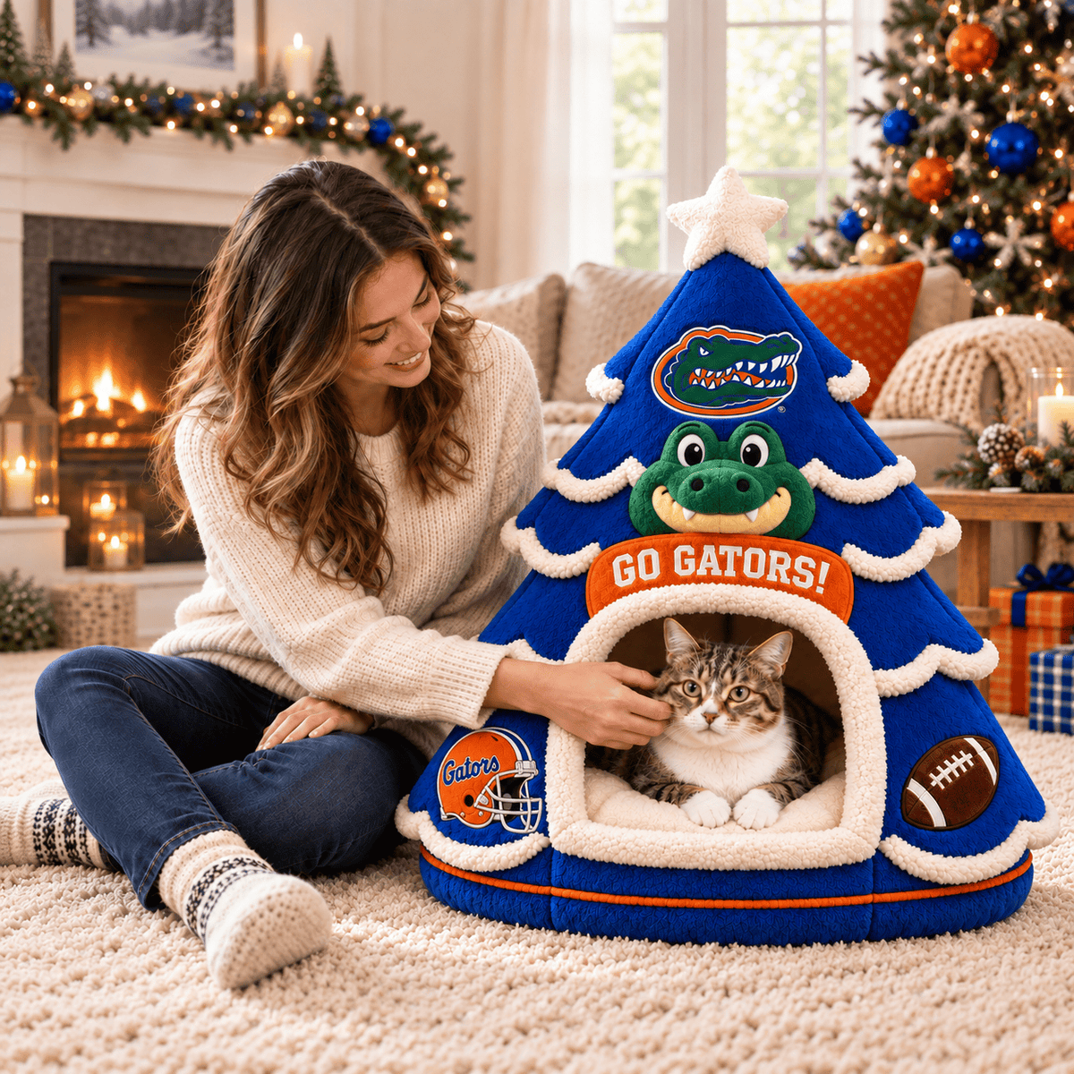 FGT Premium Christmas Tree Pet Bed NHVH