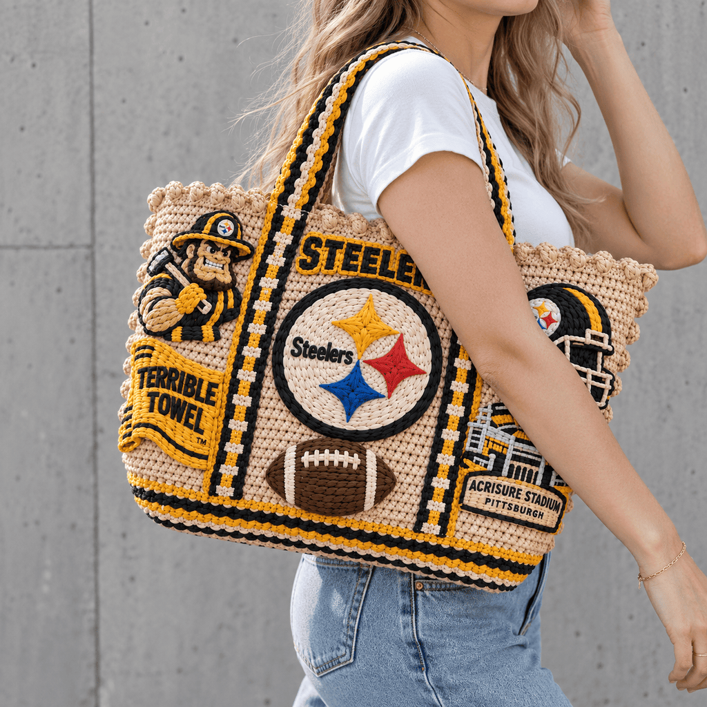 PBS Straw-Style Embellished Tote Bag NTKO