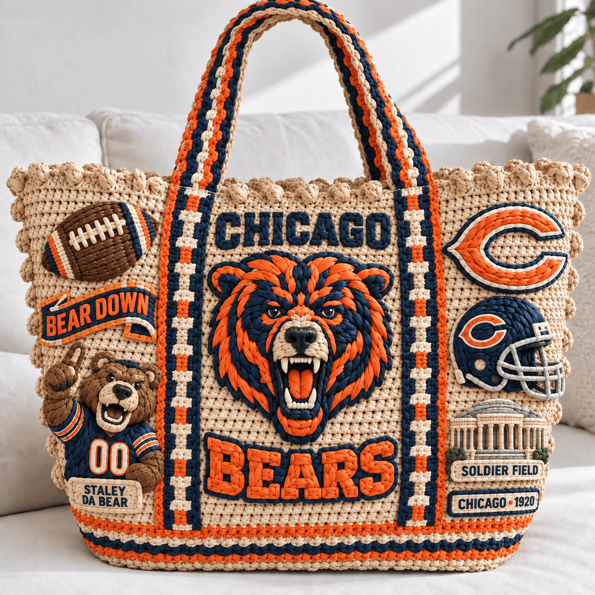 CCB Straw-Style Embellished Tote Bag NTKO