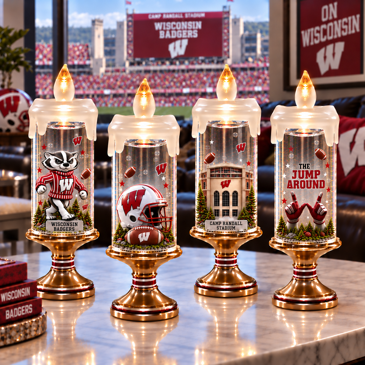Premium WBG Candle Ornament Lights PVNA