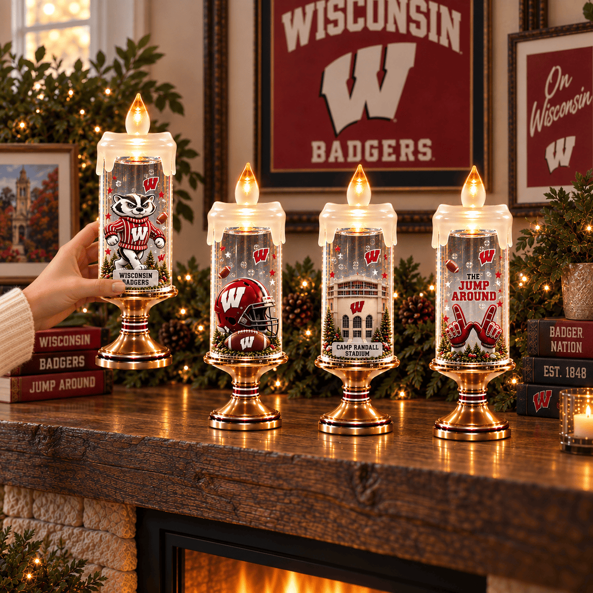 Premium WBG Candle Ornament Lights PVNA