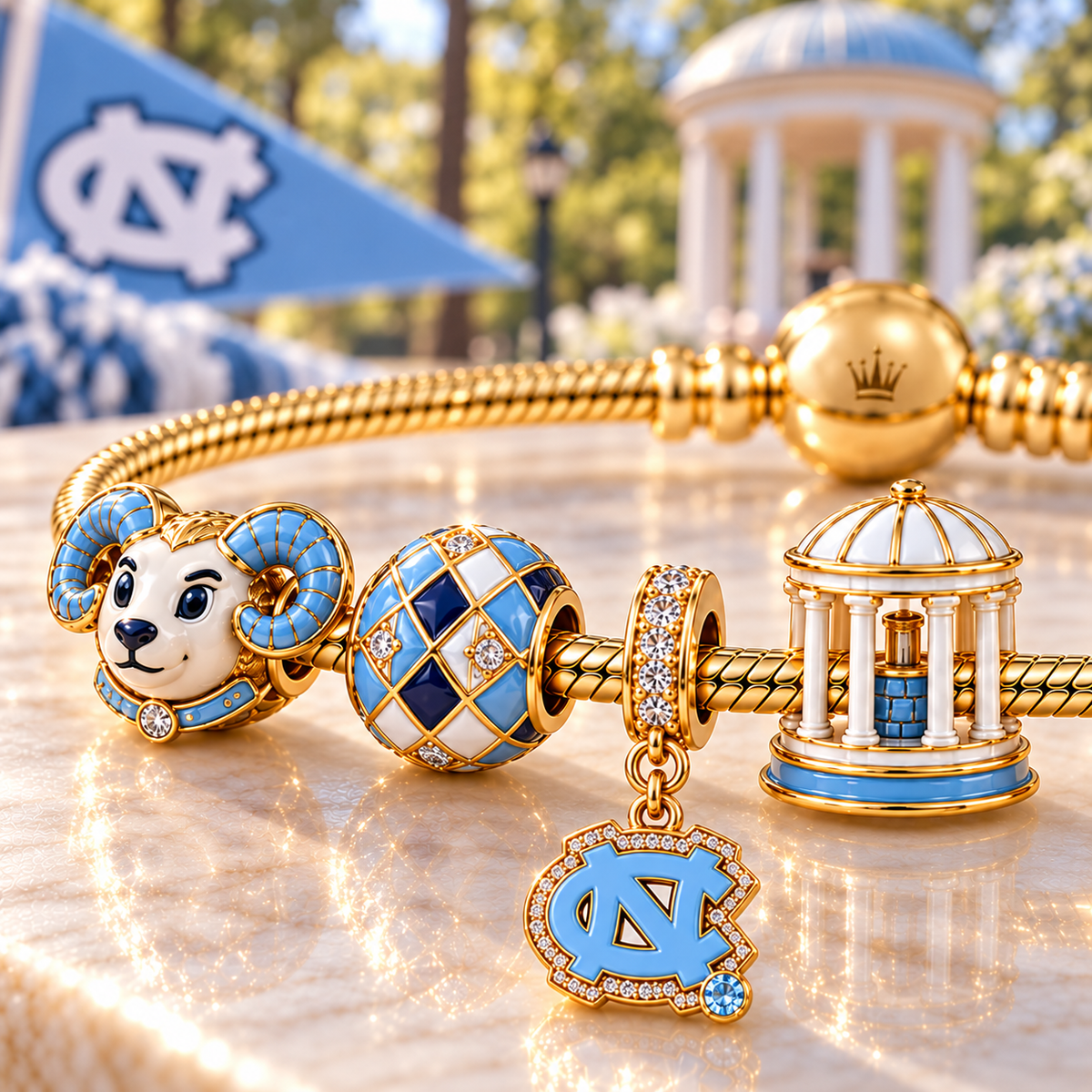 NCTH Gold Charm Bracelet Set NHVH