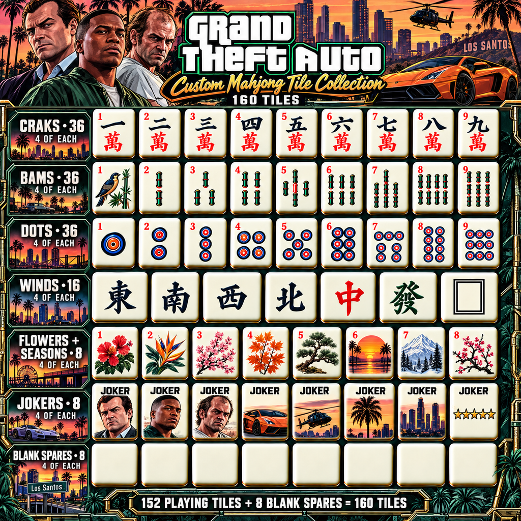 GTA Premium Mahjong Set – Game Night Edition PNPA