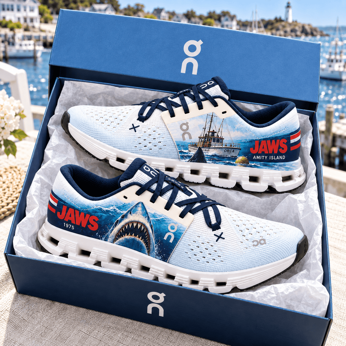 Premium JAWS Monochrome Sneakers HQH