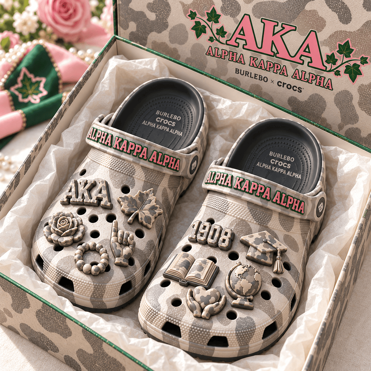 AKA Premium Deer Camo Charm Clog PTKL