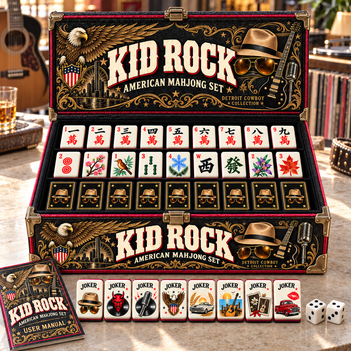 Premium KRK Mahjong Tiles Set PVNA