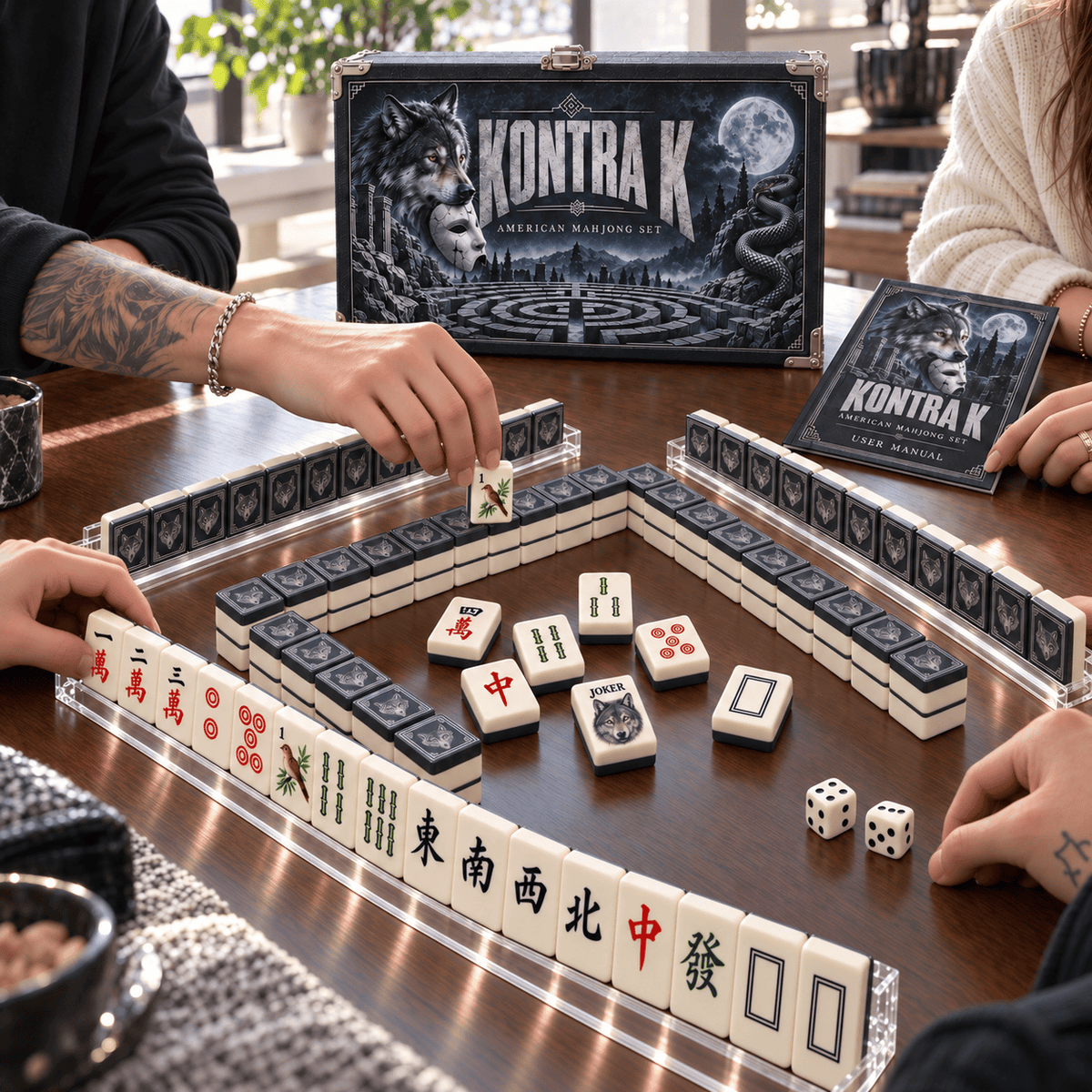 Premium KNTK Mahjong Tiles Set TTMH