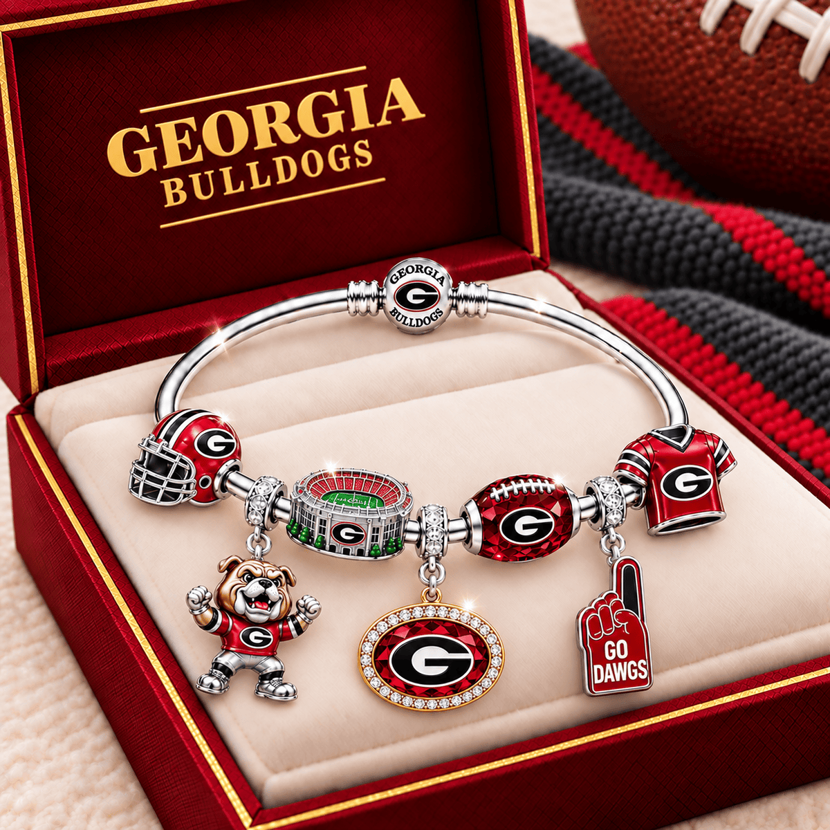 GGBD Silver Charm Bracelet Set TMH
