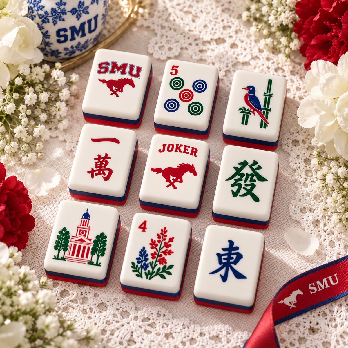 Premium SMUM Mahjong Tiles Set TNSM