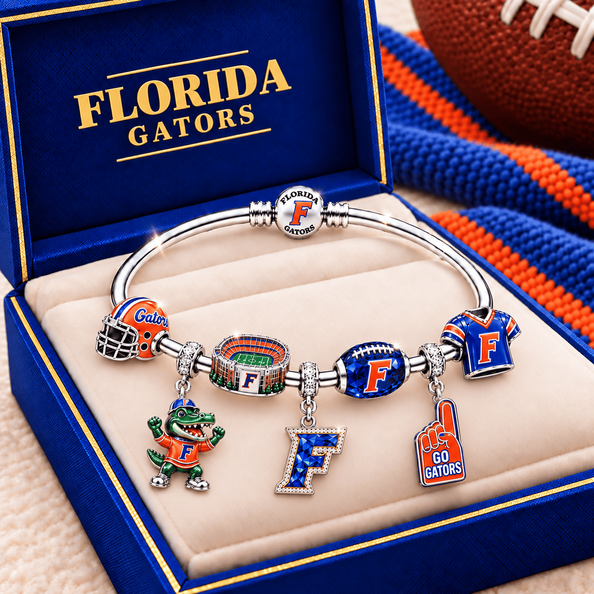 FGT Silver Charm Bracelet Set TMH