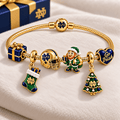 NDFI Gold Charm Bracelet Set TTTT