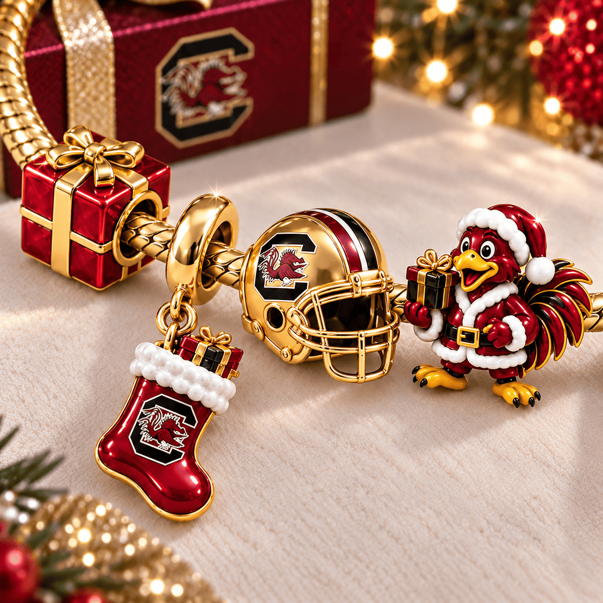 SCG Gold Charm Bracelet Set TTTT