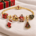 TTRR Gold Charm Bracelet Set TTTT