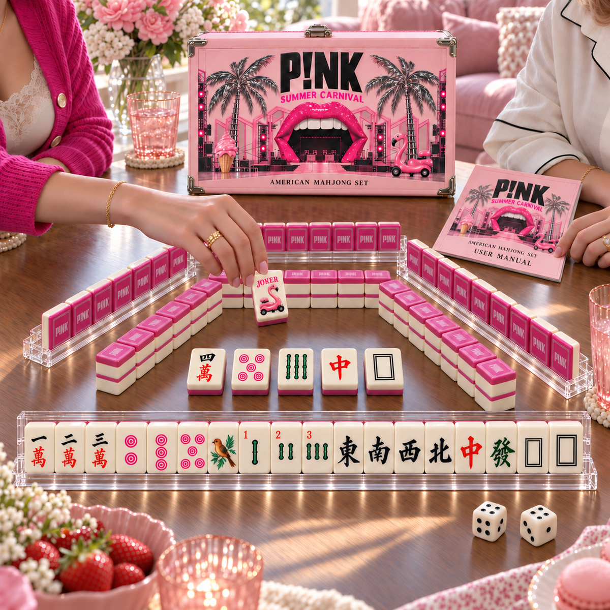 Premium PNKN Mahjong Tiles Set TTMH