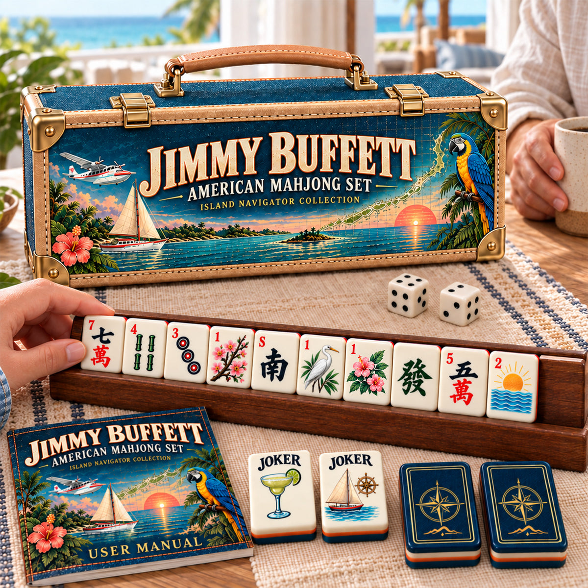 Premium JBT Mahjong Tiles Set PVNA