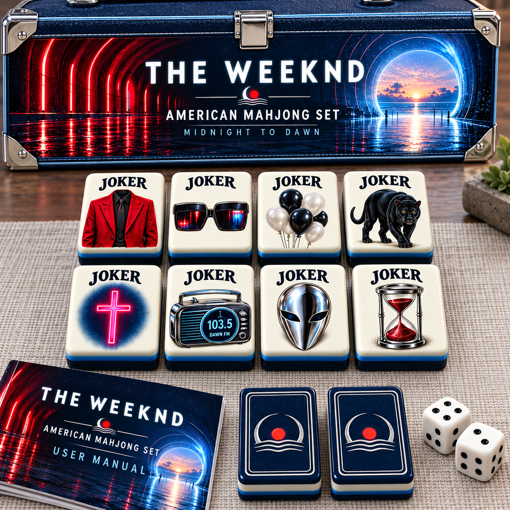Premium TWD Mahjong Tiles Set PVNA