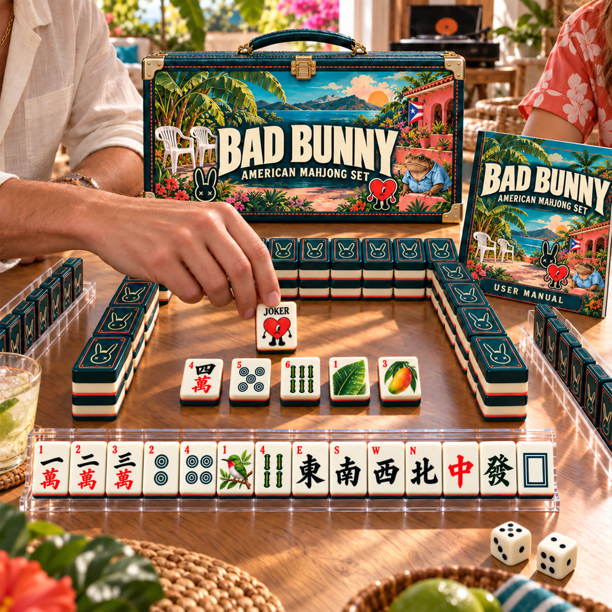 Premium BDBN Mahjong Tiles Set PVNA