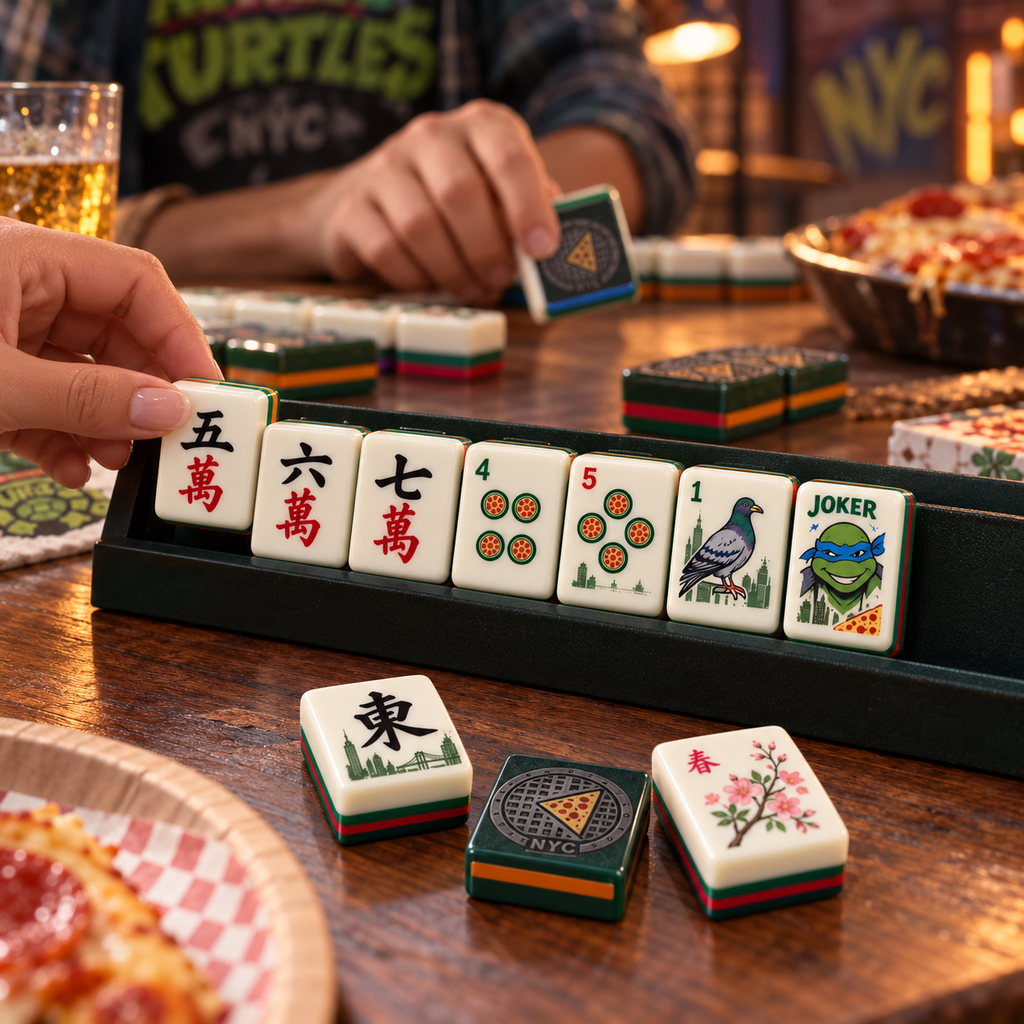 Premium TMNT Mahjong Tiles Set TNSM