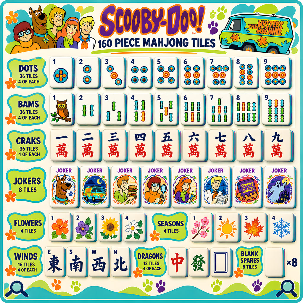 Premium SCBD Mahjong Tiles Set TNSM