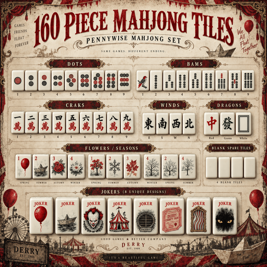 Premium PNW Mahjong Tiles Set TNSM