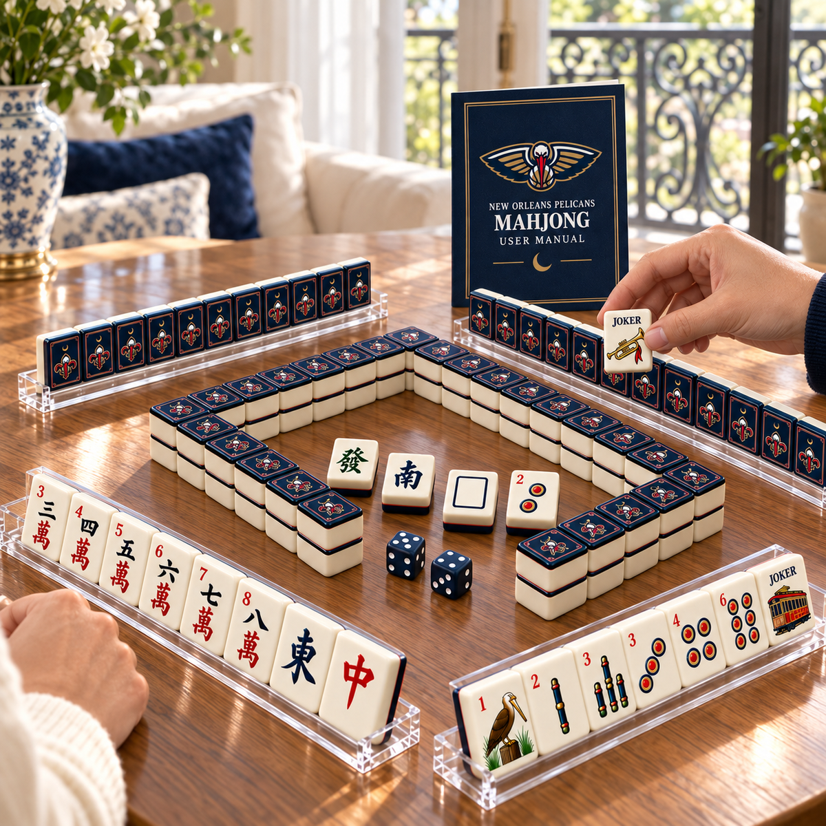 Premium NOP Mahjong Tiles Set PVNA