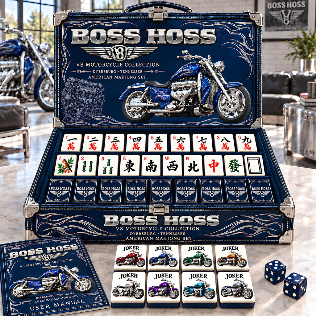 Premium BOS Mahjong Tiles Set PVNA