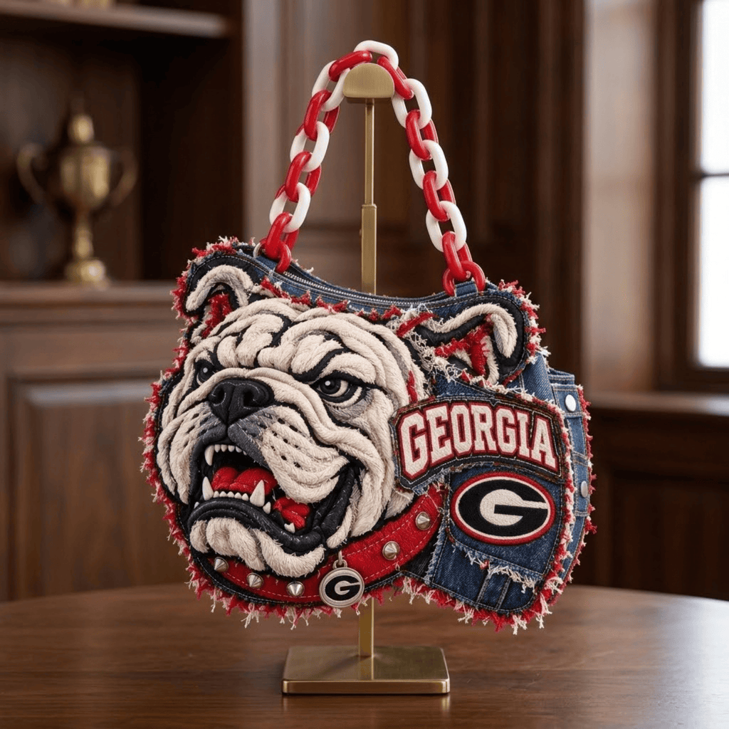 GGBD Sculptural Embroidered Denim Handbag NTKO