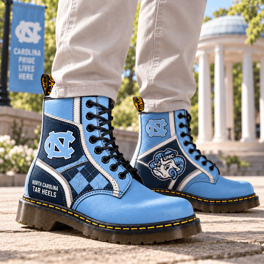 UNC Premium Leather Lace-Up Boots LNTH